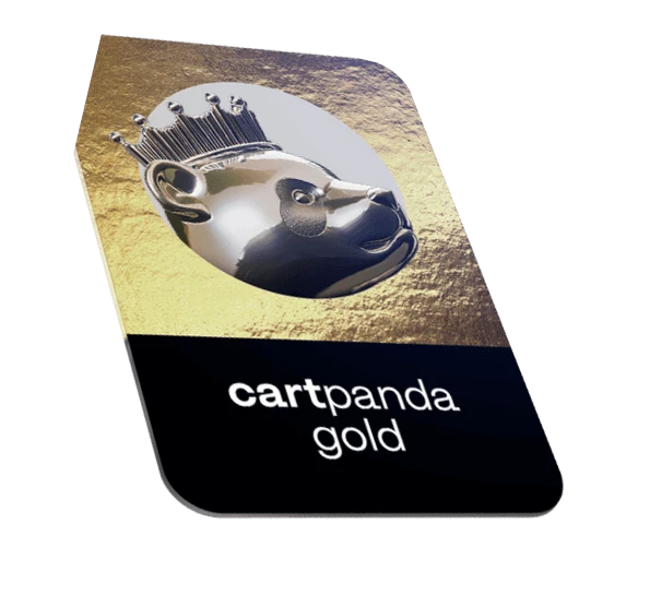 A stylized card with a circular design and text on a dark background, featuring a gold and black color scheme.