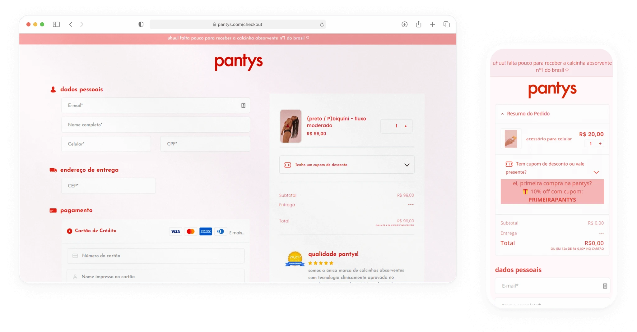 Pantys checkout